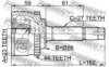 FEBEST 0210-076A44 Joint, drive shaft